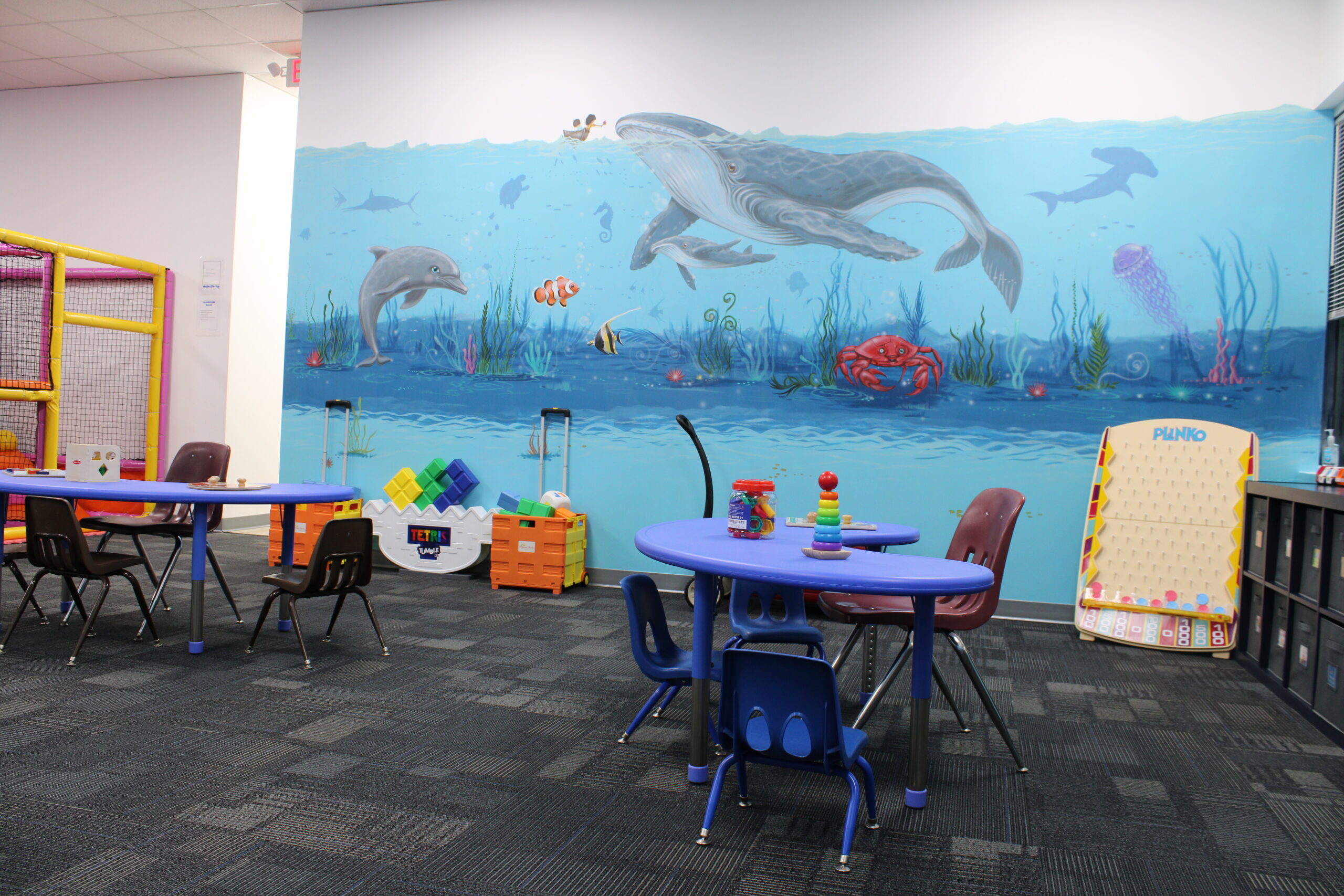 Play Room and Mural SOS Mesa provides play based learning