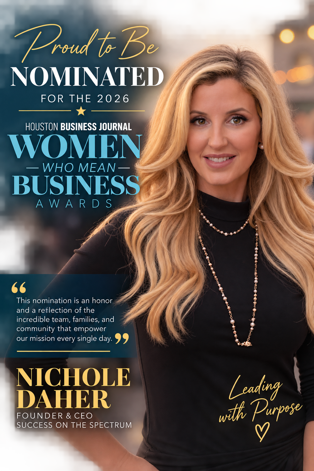 Nominee for the Women Who Mean Business Award